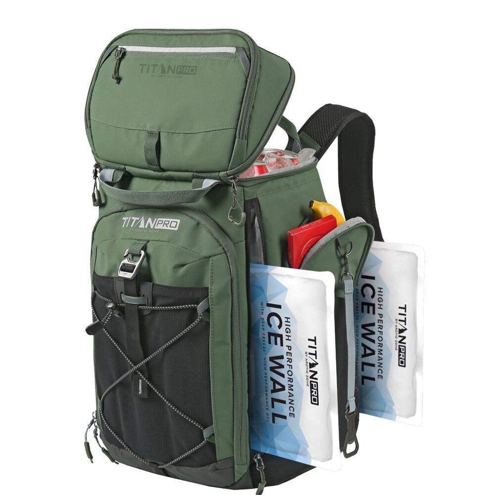 2 Titan Pro 26-Can Backpack Cooler w/ Ice Walls